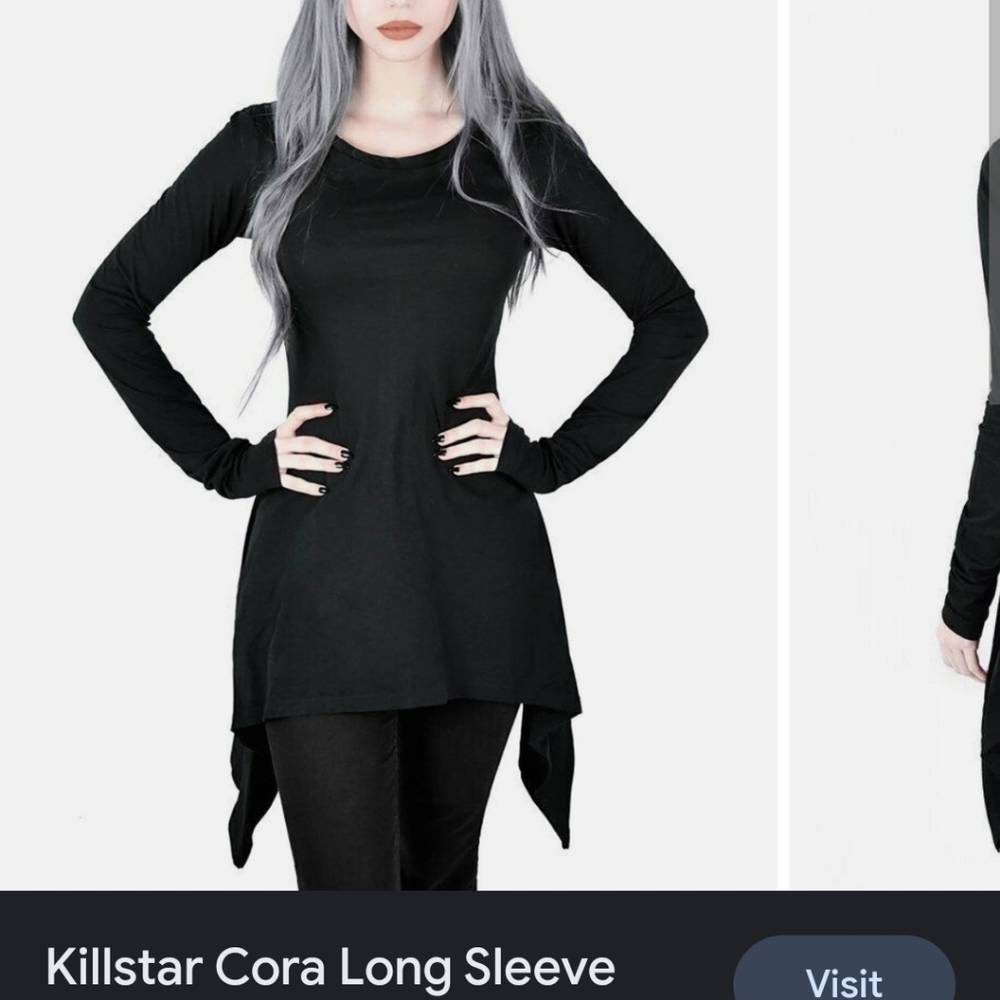 Killstar Cora long sleeve tunic